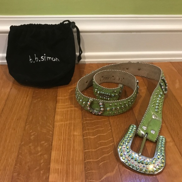 lime green bb simon belt